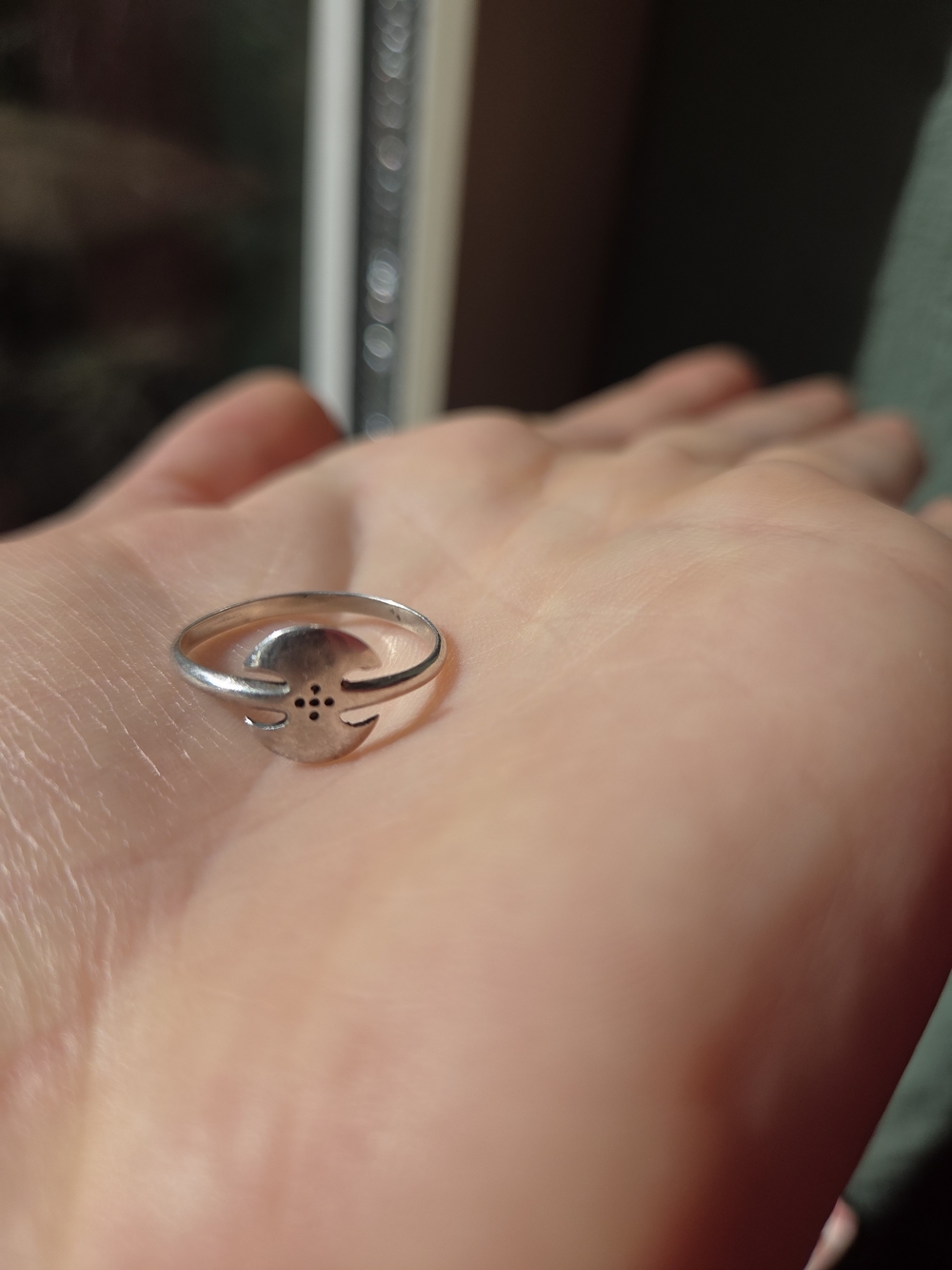 Vintage Sterling Silver Labrys Ring